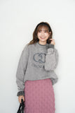 ODORATA スウェットプルオーバー　GRAY
