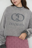 ODORATA スウェットプルオーバー　GRAY