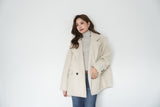 カールシャギーダブルコート IVORY