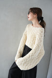 スラブニットトップス IVORY