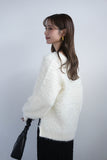 【大人気】フェザーニットトップス　IVORY