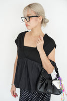 2wayペプラムプルオーバー　BLACK