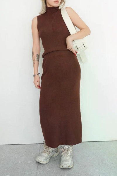 BASIC KNIT SET UP BROWN