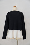 【2点SET】ニット＋キャミアンサンブル　BLACK