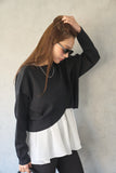 【2点SET】ニット＋キャミアンサンブル　BLACK