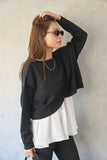 【2点SET】ニット＋キャミアンサンブル　BLACK