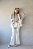 【2点SET】ニット＋キャミアンサンブル　GRAY