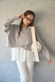 【2点SET】ニット＋キャミアンサンブル　GRAY