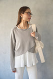 【2点SET】ニット＋キャミアンサンブル　GRAY