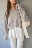 【2点SET】ニット＋キャミアンサンブル　GRAY