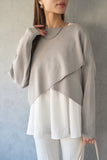【2点SET】ニット＋キャミアンサンブル　GRAY