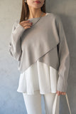 【2点SET】ニット＋キャミアンサンブル　GRAY