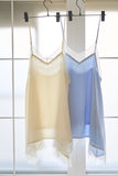 マットサテンレースキャミソール　IVORY