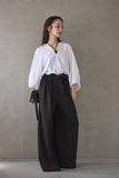 バルーン袖襟付きトップス　OFFWHITE