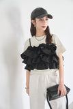 【残りわずか】フリルビスチェ　BLACK