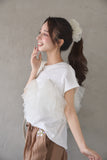 3WAYフリルTシャツ　OFFWHITE