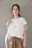 3WAYフリルTシャツ　OFFWHITE