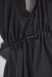 ドッキングチュニックトップス　BLACK
