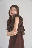 ビスチェドッキングワンピース　BROWN