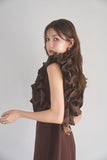 ビスチェドッキングワンピース　BROWN