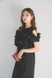 ビスチェドッキングワンピース　BLACK