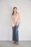 ラッセルカラーセミシアーブラウス　PINK