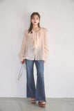 ラッセルカラーセミシアーブラウス　PINK