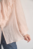 ラッセルカラーセミシアーブラウス　PINK