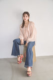 ラッセルカラーセミシアーブラウス　PINK
