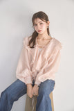 ラッセルカラーセミシアーブラウス　PINK
