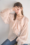 ラッセルカラーセミシアーブラウス　PINK