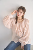 ラッセルカラーセミシアーブラウス　PINK