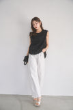 ノースリフェザートップス　BLACK