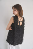 ノースリフェザートップス　BLACK