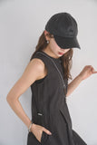 ウェストドロストサロペット　BLACK