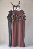 ビスチェドッキングワンピース　BROWN