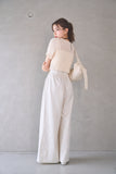 リボンヤーンサマーニットトップス　IVORY