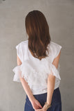 3wayフリルノースリトップス　OFF WHITE