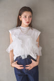 3wayフリルノースリトップス　OFF WHITE