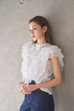 3wayフリルノースリトップス　OFF WHITE
