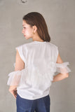 3wayフリルノースリトップス　OFF WHITE
