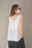 ノースリフェザートップス　OFF WHITE
