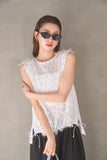 ノースリフェザートップス　OFF WHITE