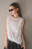 ノースリフェザートップス　OFF WHITE