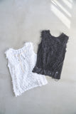 ノースリフェザートップス　BLACK