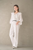 ラッセルカラーセミシアーブラウス　OFF WHITE