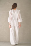 ラッセルカラーセミシアーブラウス　OFF WHITE