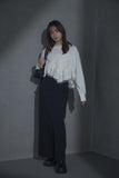 ドットTRツイルストレートスカート　BLACK