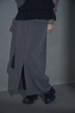 ドットTRツイルストレートスカート　GRAY