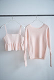 フリルビスチェSETトップス　PINK